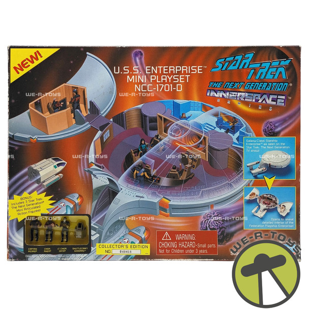 Star Trek The Next Generation USS Enterprise NCC-1701-D Innerspace Playset 1995