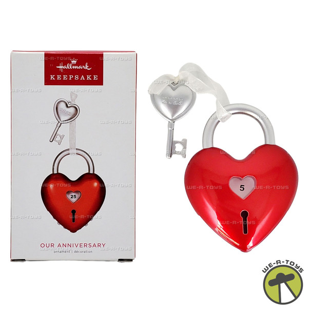 Our Anniversary Lock and Key Hallmark Keepsake Christmas Ornament 2022