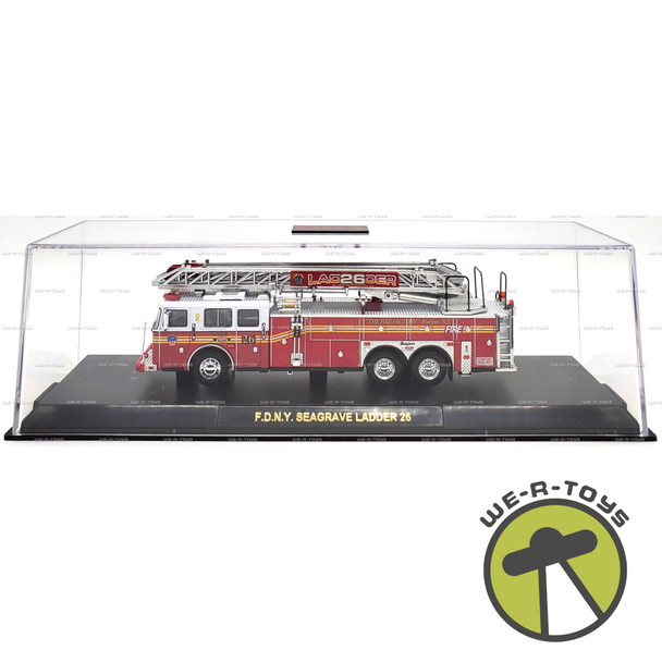 Code 3 FDNY Seagrave Rear Mount Ladder L26 Anniversary Special LE Vehicle #12855