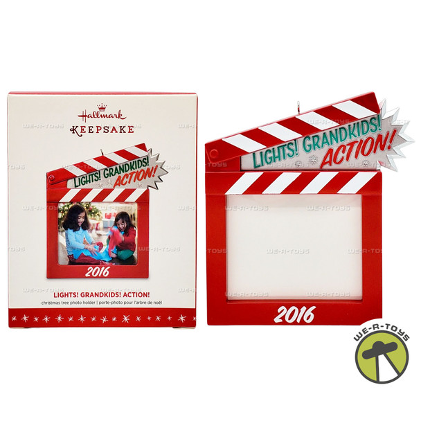 Lights! Grandkids! Action! Photo Holder Hallmark Keepsake Ornament 2016