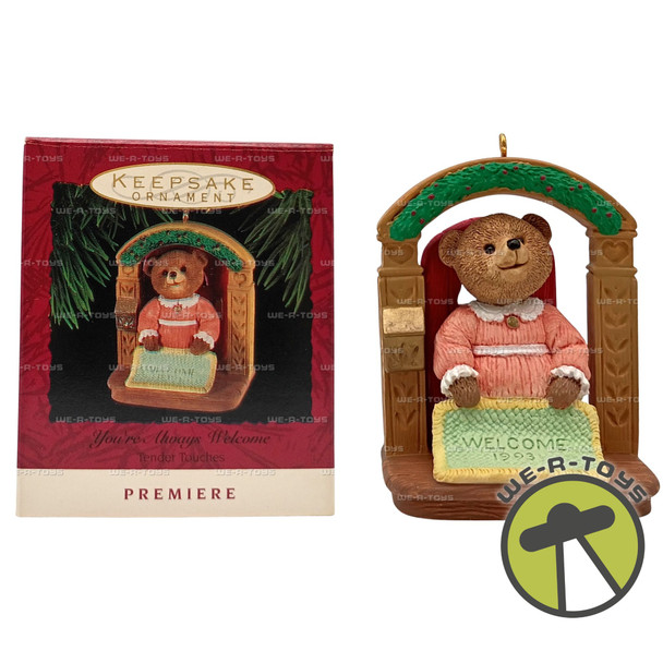 You're Always Welcome Tender Touches Hallmark Keepsake Ornament 1993 New QXI5692