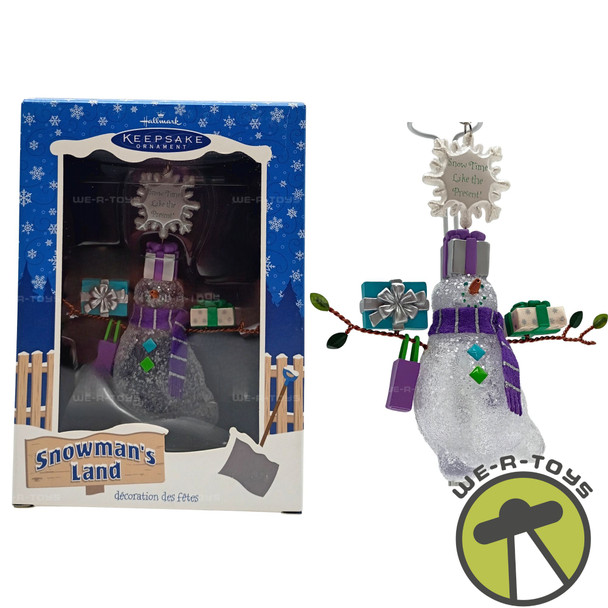 Snowman's Land Snow Time Like The Present Hallmark Keepsake Ornament 2003 New