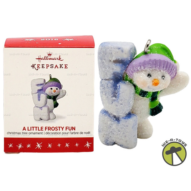 A Little Frosty Fun Hallmark Keepsake Mini Christmas Ornament 2016