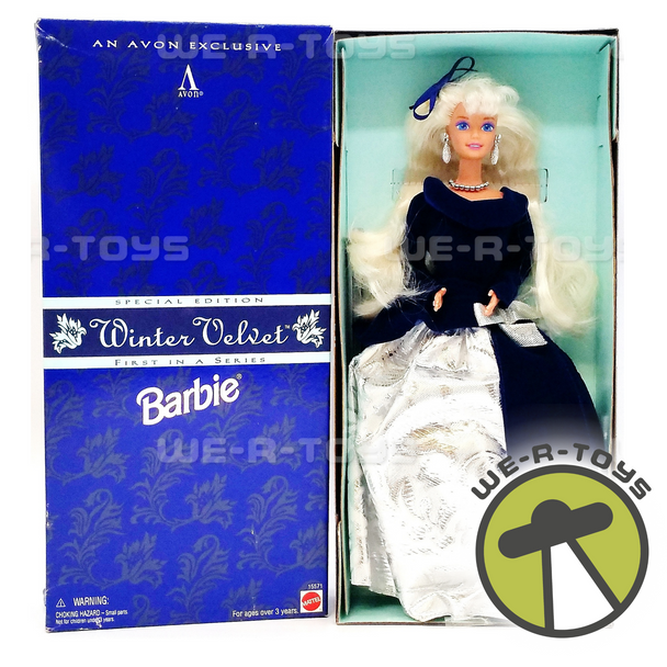 Winter Velvet AVON Exclusive Special Edition Barbie Doll 1995 Mattel 15571
