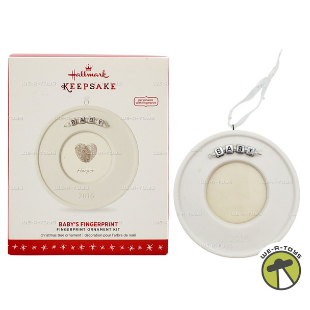 Baby's Fingerprint 2016 Hallmark Keepsake Ornament DIY Kit