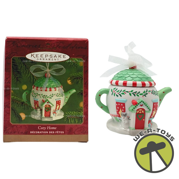 Cozy Home Tea Pot Hallmark Keepsake Ornament 2001 QX8965 New