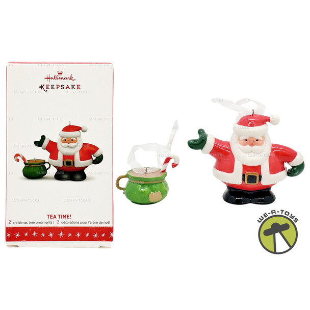 Hallmark Keepsake Ornament Tea Time 1st in Series 2016 Set of 2