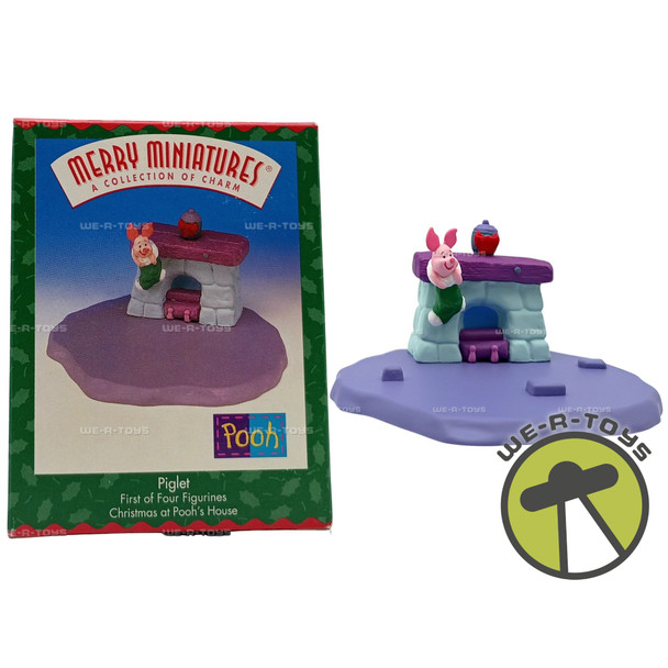 Disney Winnie The Pooh Piglet Merry Miniatures Hallmark Collection 1999 New