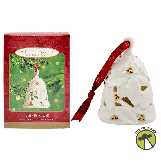 Hallmark Keepsake Ornament Holly Berry Bell 2000