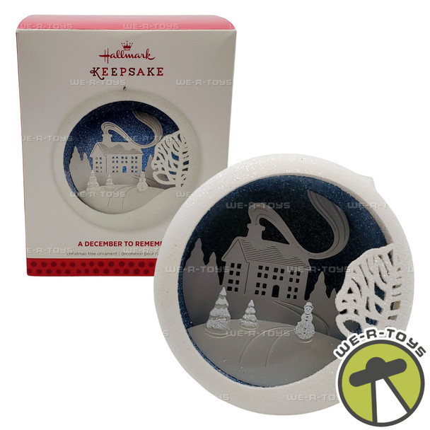 Hallmark Keepsakes A December To Remember Sphere Christmas Ornament NEW