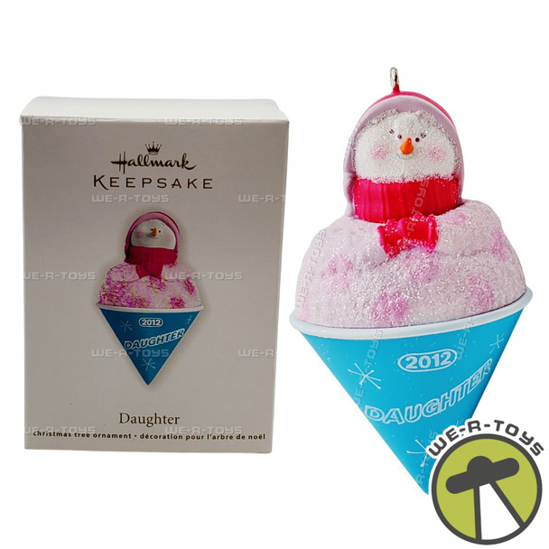 Hallmark Keepsakes 2012 Daughter Snowman Snowcone Christmas Ornament