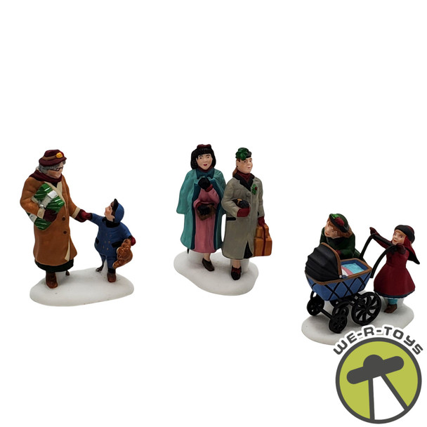 Dept 56 Heritage Village Collection Let's Go Shopping in the City Set of 3 NEW