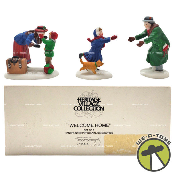 Department 56 Welcome Home Set of 3 Heritage Village Collection #5533-6 NEW