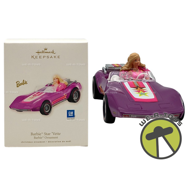 Barbie Star Vette Purple Corvette Hallmark Keepsake Ornament 2008 Mattel New