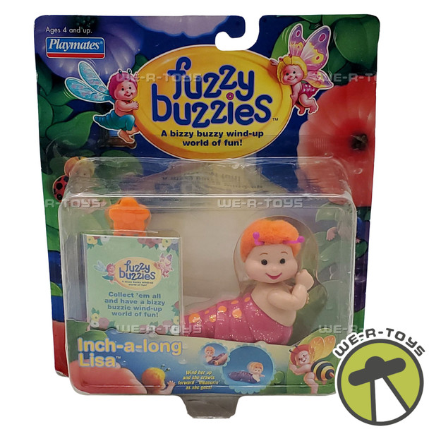 Fuzzy Buzzies Inch-a-long Lisa Caterpillar Toy 37004 Playmates 1999 NEW