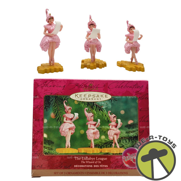 Wizard of Oz The Lullabye League Set of 3 2000 Hallmark Keepsake Ornament New