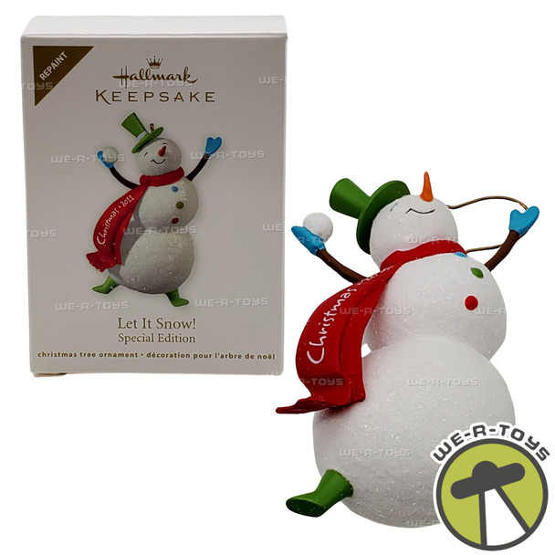 Hallmark Keepsake 2011 Let it Snow Special Edition Repaint Christmas Ornament