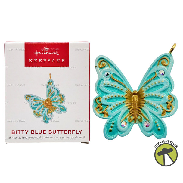 Hallmark Keepsake Miniature Christmas Ornament Bitty Blue Butterfly 2022