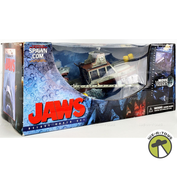 McFarlane Movie Maniacs Series Jaws Deluxe Box Set with Shark 7310