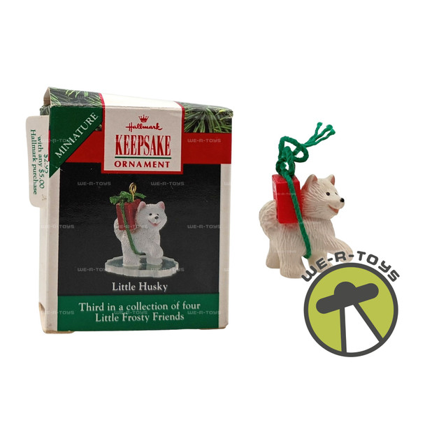 Little Husky Miniature Hallmark Keepsake Ornament New 1990 XPR9722