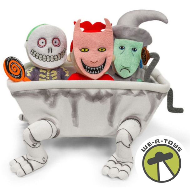 The Nightmare Before Christmas Lock, Shock & Barrel in Bathtub Interactive Plush