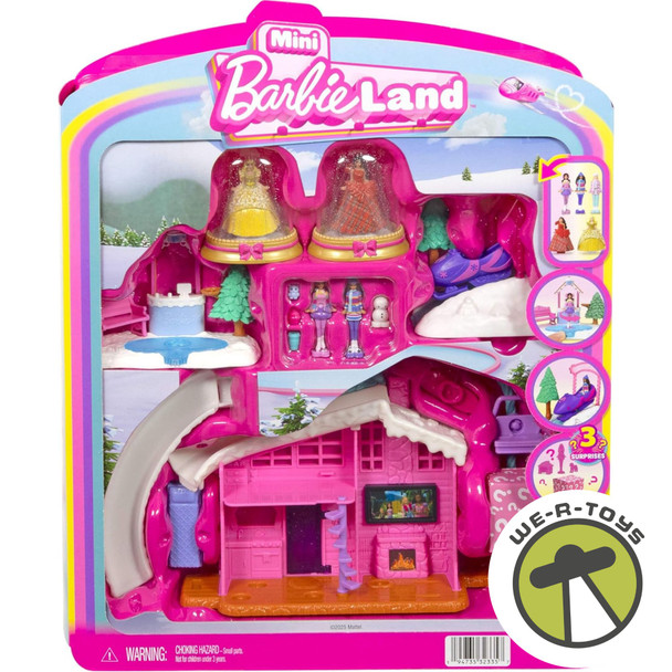 Barbie Mini BarbieLand Bundle with Dolls and Snow Playsets Mattel