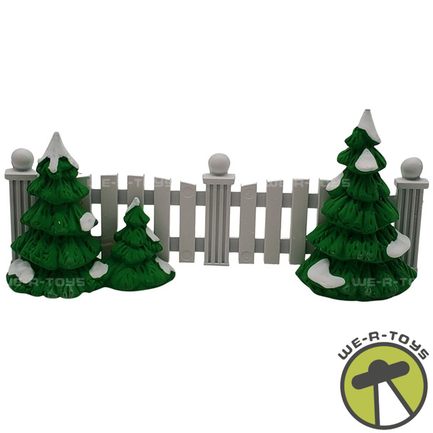 Department 56 Snow Village Frosty Tree Lined Picket Fence 52078 NEW