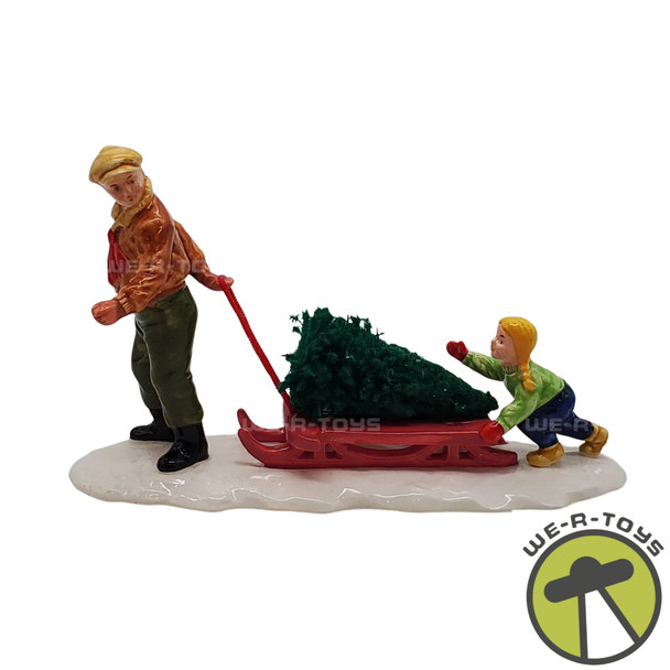 Department 56 Snow Village Bringing Home The Tree 51691 NEW