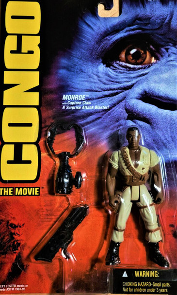 1995 Congo the Movie Monroe Action Figure with Capture Claw Kenner