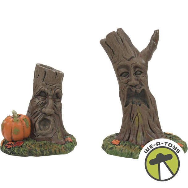 Department 56 Village Accessories Halloween Scary Stumps Set of 2