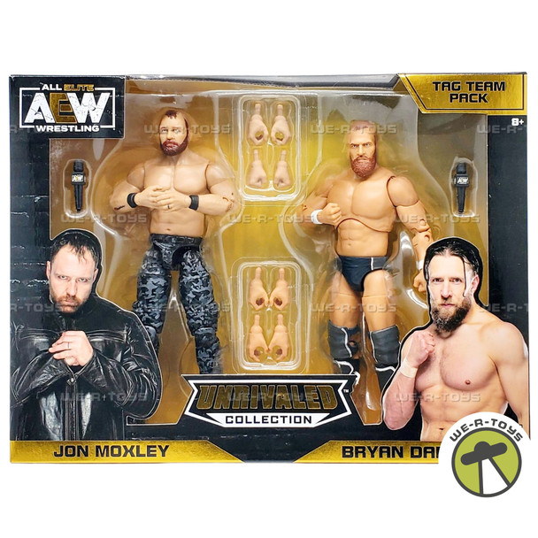 AEW Unrivaled Jon Moxley and Bryan Danielson Action Figure Set Jazwares AEW0486