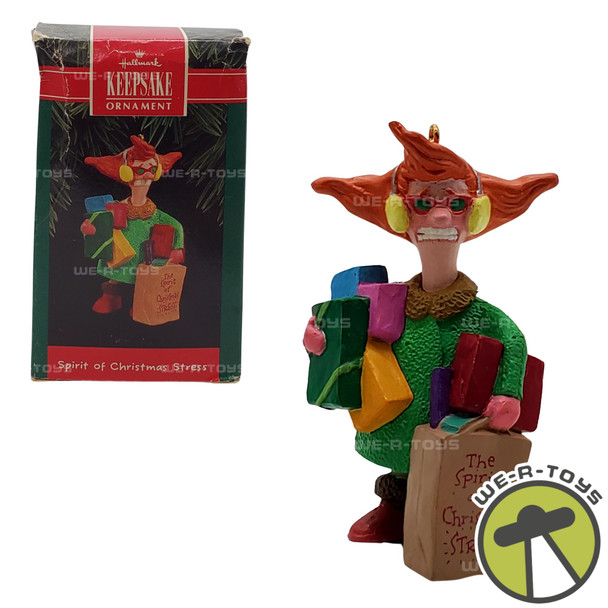 Hallmark Keepsake 1992 Spirit Of Christmas Stress Christmas Ornament NEW