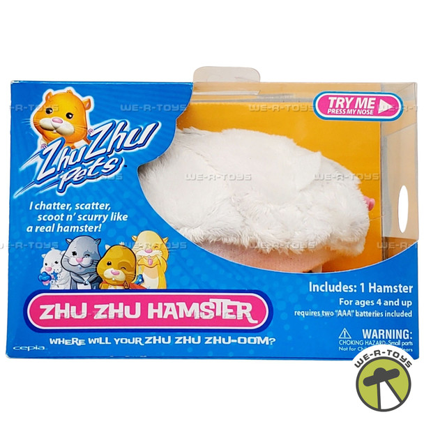 Zhu Zhu Pets Interactive Hamster White 2008 Cepia 86652