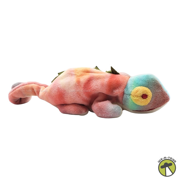 TY Beanie Babies Iggy the Iguana Rainbow Colored - WITH NO TONGUE