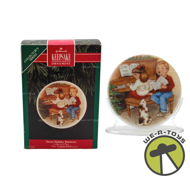 Sweet Holiday Harmony Collectors Plate Hallmark Keepsake Ornament 1992 New