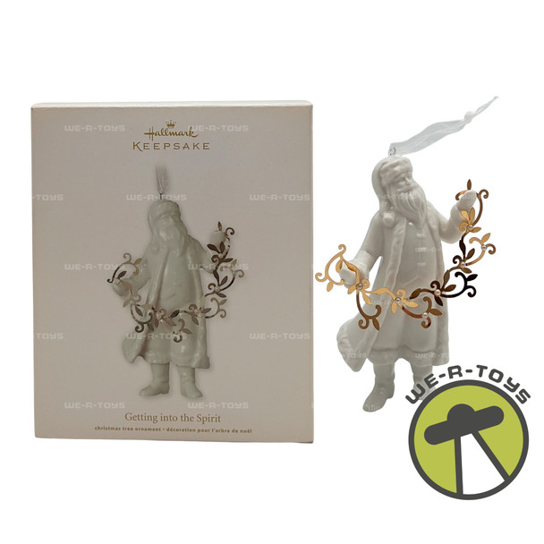 Getting Into The Spirit Santa Hallmark Keepsake Ornament 2011 New QXG3587