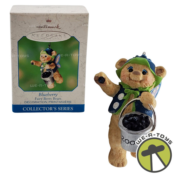 Hallmark Keepsake 2000 Blueberry Fairy Berry Bears Christmas Ornament NEW