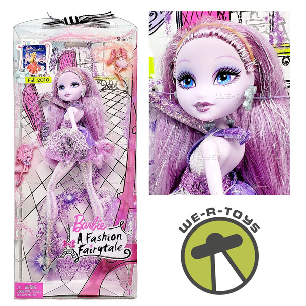 Barbie A Fashion Fairytale Flairies Shim'R Doll 2009 Mattel T2566