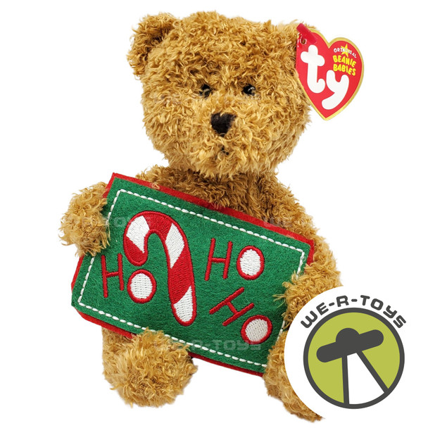 Ty Beanie Babies Ho Ho Ho the Bear with Sign Christmas Plush