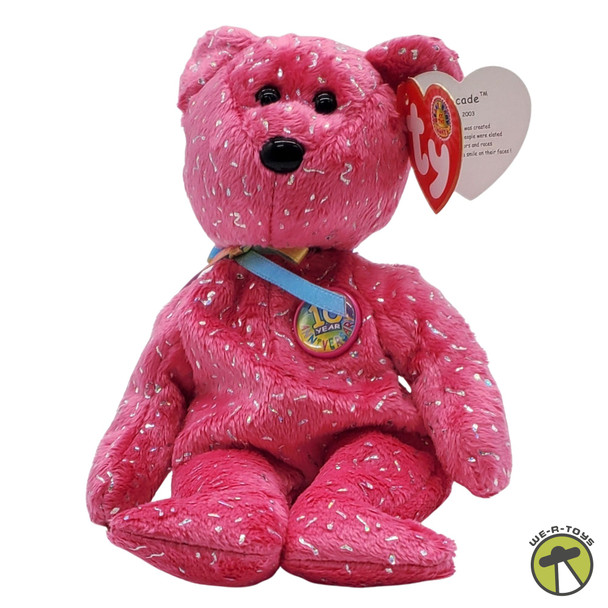 Ty Beanie Babies Decade the Bear - Pink