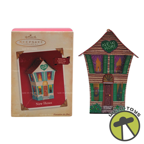 New Home 2004 With Lighting Effect Hallmark Keepsake Ornament New QXG5621