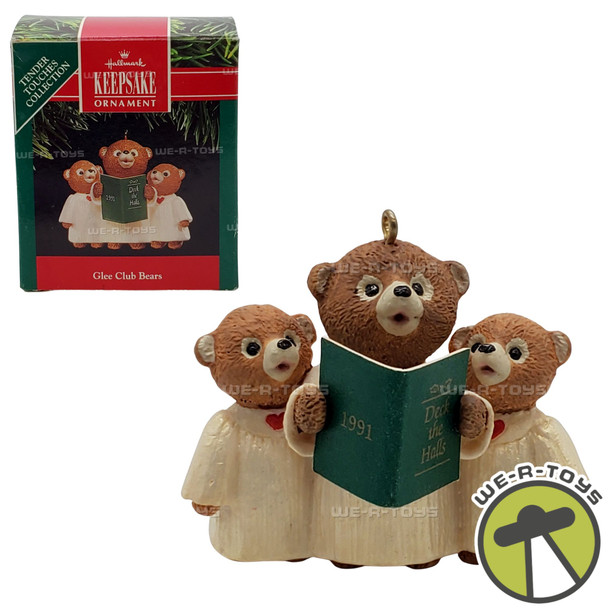 Hallmark Keepsake 1991 Glee Club Bears Christmas Ornament NEW