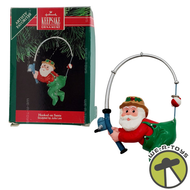 Hallmark Keepsake 1991 Hooked On Santa Christmas Ornament NEW