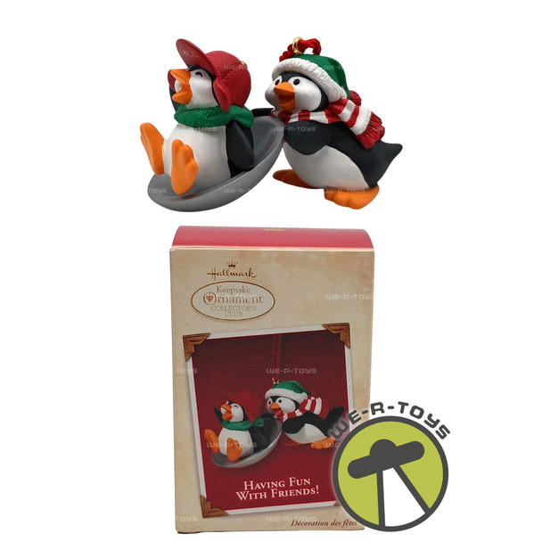 Having Fun With Friends Penguins Hallmark Keepsake Ornament New 2002 QXC4553