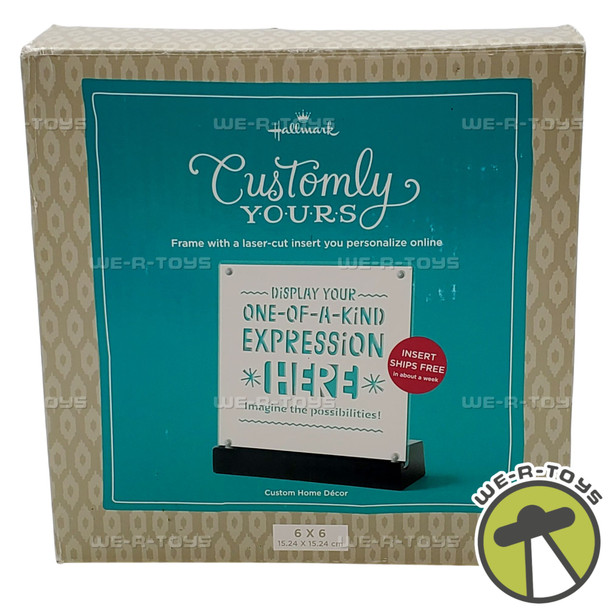 Hallmark Keepsake Customly Yours 6x6 Home Decor Customizable NEW