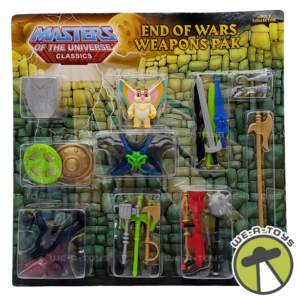 Masters of the Universe Classics End Of Wars Weapons Pack 2013 Mattel Y3213 NEW
