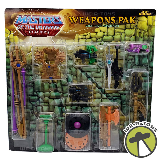 Masters of the Universe Classics Weapons Pack 2009 Mattel R5960 NEW