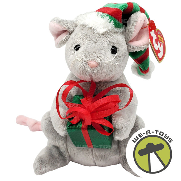 Ty Beanie Babies Tiny Tim the Mouse Christmas Plush Internet Exclusive 2004