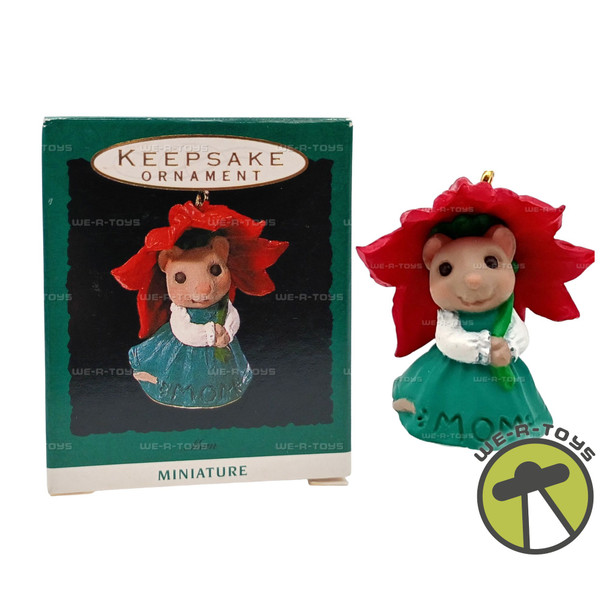 Mom Mouse Miniature Hallmark Keepsake Ornament New 1993 QXM5155