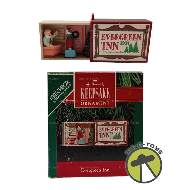 Evergreen Inn Matchbox Memories Hallmark Keepsake Ornament New 1991 QX5389